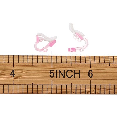 Plastic Clip-on Earring Findings FIND-Q001-02-1