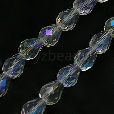 Electroplate Glass Bead Strands X-EGLA-E010-5x7mm-AB01-1