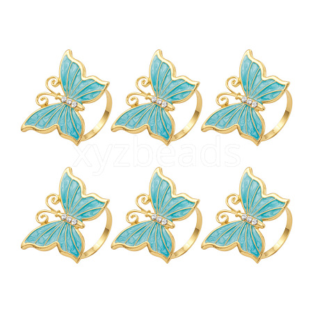 Butterfly Zinc Alloy Napkin Rings EL-TAC0001-10B-1