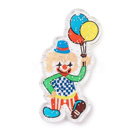 Circus Theme Acrylic Pendants MACR-U003-04G-1