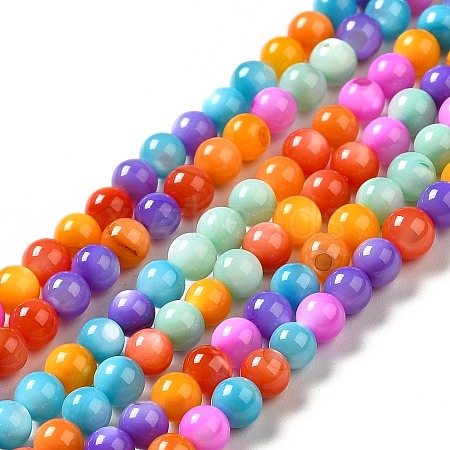 Dyed Natural Freshwater Shell Beads Strands X-SHEL-G014-05C-04-1