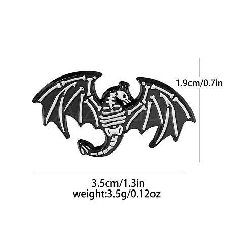 Halloween Skeleton Enamel Pins PW-WGEA66F-01-1