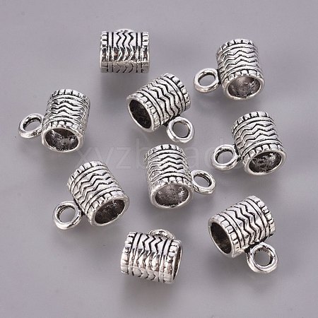 Tibetan Style Alloy Tube Bails K08U0042-1