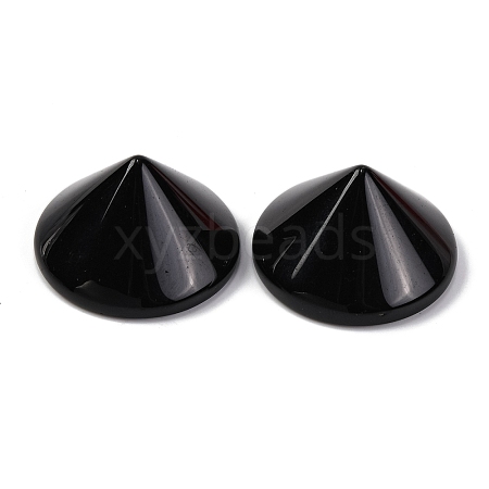 Natural Obsidian Cabochons G-Q184-01A-1