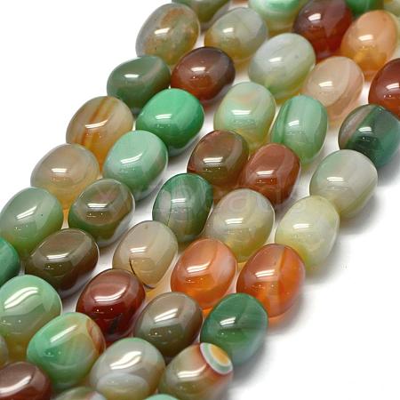 Natural Agate Beads Strands G-E401-C02-1