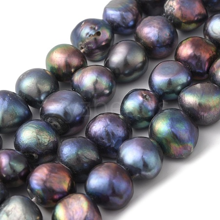Dyed Natural Cultured Freshwater Pearl Beads Strands PEAR-A006-13C-1