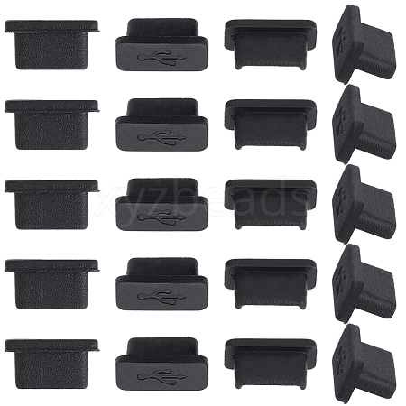 50Pcs TPU Mobile Anti-Dust Plugs FIND-SC0022-46B-1