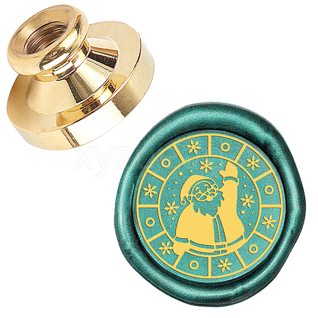 Wax Seal Brass Stamp Head AJEW-WH0209-397-1