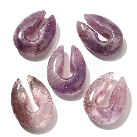 Natural Amethyst Ear Plugs Gauges G-I359-13A-01-1