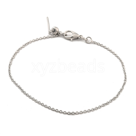 Titanium Steel Cable Chain Bracelets for Men Women BJEW-G736-11P-1