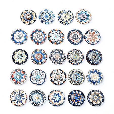 24Pcs Glass Cabochons X1-GGLA-S059-04B-1