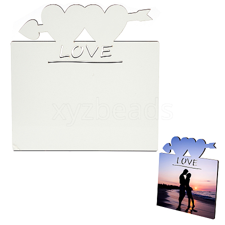 Sublimation MDF Blanks Photo Frame DJEW-CN0001-01-1