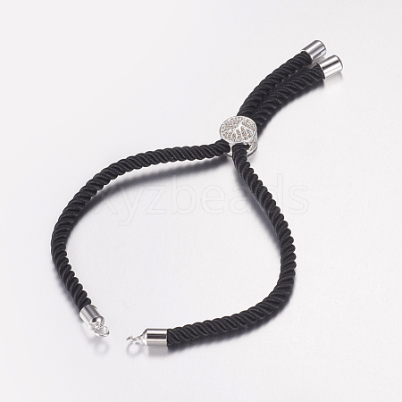 Nylon Twisted Cord Bracelet Making X-MAK-F019-04P-1