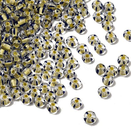Transparent Stripe Glass Seed Beads LS-GLAA-NH0001-06G-1