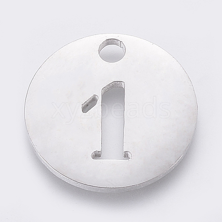 Non-Tarnish 304 Stainless Steel Pendants STAS-F233-01-P-1