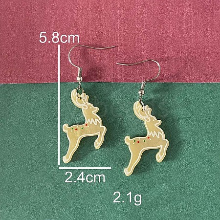 Christmas Acrylic Dangle Earrings FS-WG2A8CC-15-1