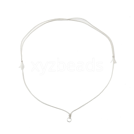 Adjustable Polyester Cord Necklace Making AJEW-JB01379-02-1