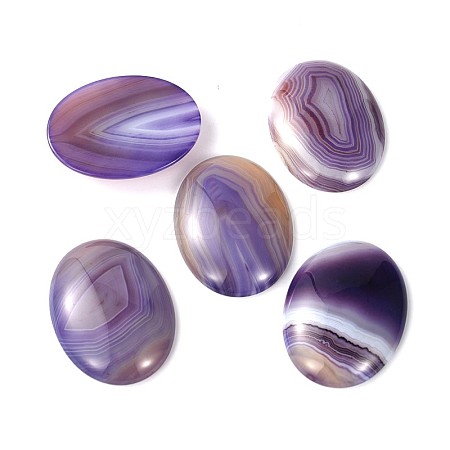 Natural Agate Oval Cabochons G-M118-01-1