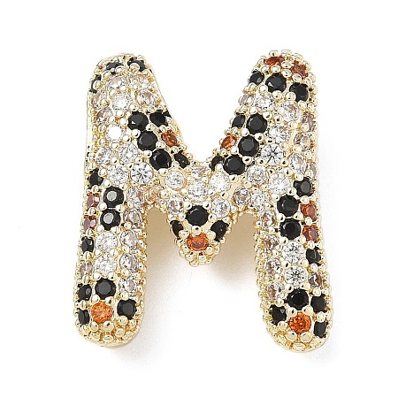 Brass Micro Pave Cubic Zirconia Pendants KK-Z108-02G-M-1