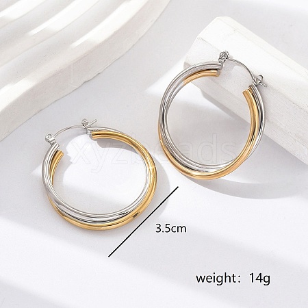 Fashionable Layered Circle Hoop Earrings ZB6353-2-1