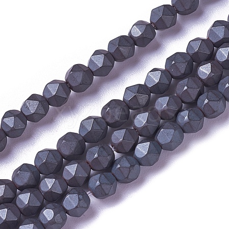 Electroplate Non-magnetic Synthetic Hematite Beads G-E522-A01-F-1