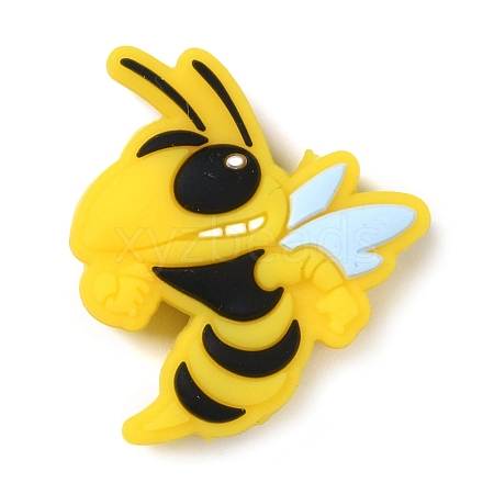 Bumblebee Food Grade Silicone Focal Beads SIL-Q030-10A-1