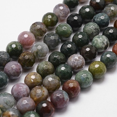 Natural Indian Agate Beads Strands X-G-D840-51-8mm-1