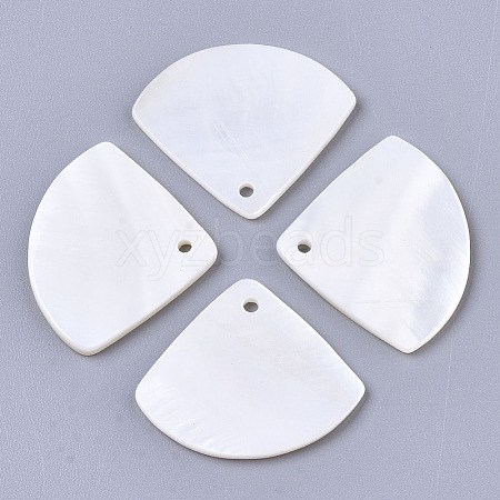 Natural Freshwater Shell Pendants X-SHEL-R047-19-1