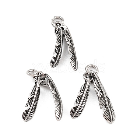 316 Surgical Stainless Steel Pendants STAS-K276-19AS-1