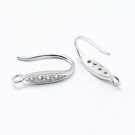 Anti-Tarnish Rhodium Plated 925 Sterling Silver X-STER-L054-03P-1