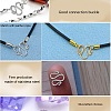 50Pcs 2 Colors 304 Stainless Steel Hook Clasps STAS-CJ0002-12-8