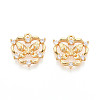 Brass Micro Pave Cubic Zirconia Pendants X1-KK-N263-77B-G-1