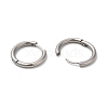 202 Huggie Hoop Earrings with 304 Stainless Steel Pins for Women EJEW-Q767-02D-P-2