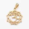 Ion Plating(IP) 304 Stainless Steel Yoga Pendants STAS-I074-04G-1