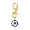 Resin Evil Eye Pendant Decorations HJEW-JM00725-02-1