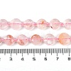 Natural Red Hematoid Quartz/Ferruginous Quartz Beads Strands G-C116-A17-01-5