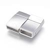 Tarnish Resistant 304 Stainless Steel Magnetic Clasps with Glue-in Ends STAS-G143-75P-2