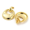 Brass Dangle Stud Earrings EJEW-C066-12G-2