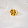 Geometric Spiral 304 Stainless Steel Rings PQ1918-3-4