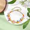 Colorful Flower Glass Seed Beads Bracelets for Women BJEW-MZ00068-2