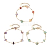 3Pcs Natural Gemstone Beaded Bracelets BJEW-JB11310-1