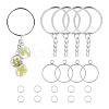 5Pcs 304 Stainless Steel Open Back Bezel Pendants STAS-TAD0001-01D-1