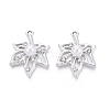 Alloy with ABS Imitation Pearl & Crystal Rhinestone & Acrylic Pendants PALLOY-Q466-04P-01-1