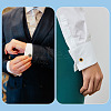 4 Pairs 4 Styles Alloy Enamel Cufflinks FIND-TA0010-10-8