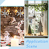 6Pcs 6 Styles Alloy & Glass Beaded Snowflake Multi-Strand Links PALLOY-SP00005-4