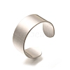 316 Surgical Stainless Steel Open Cuff Rings RJEW-F170-01P-02-2