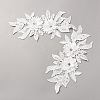 Polyester & Plastic Pearl & Rhinestone Ornament Accessories PATC-WH0008-104B-1