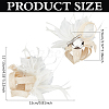Women's Feather Aligator Hair Clips OHAR-WH0034-13B-2