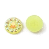Opaque Resin Cabochons CRES-WH0010-018C-2