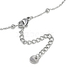 304 Stainless Steel Bowknot Pendant Satellite Chain Necklaces NJEW-I129-06P-3